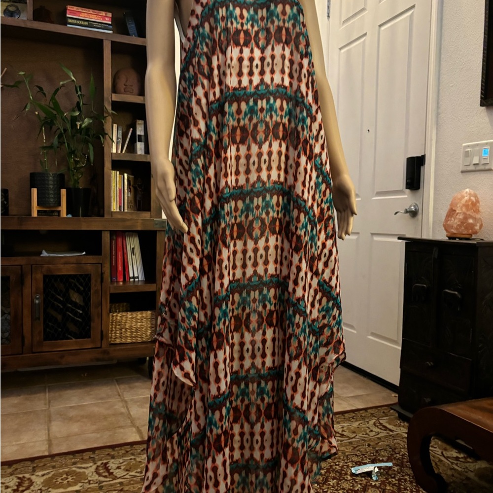 Colorful Patterned Maxi Dress